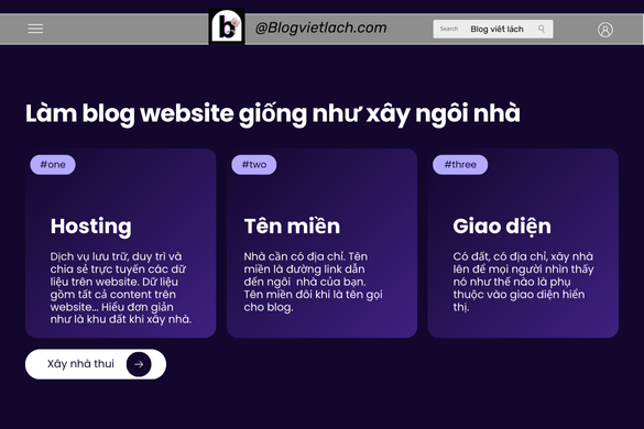 Hướng dẫn tự làm blog website